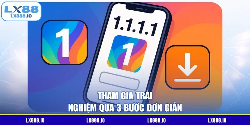 Tham gia trải nghiệm qua 3 bước đơn giản